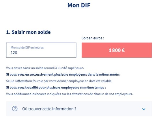 Vos droits DIF sont prolongés et expirent au 30/06/2021