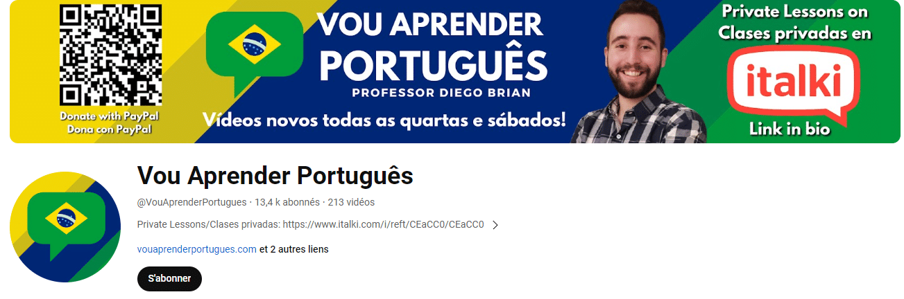 vou aprender portugues
