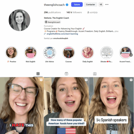 Apprendre l’anglais avec Instagram : listes de compte à suivre pour perfectionner son anglais